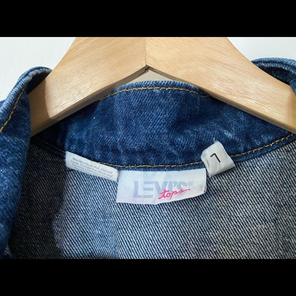 Vtg Levis Denim Vest - image 4